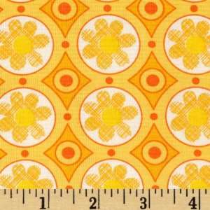  44 Wide Bird Talk Flower Yellow Fabric By The Yard Arts 