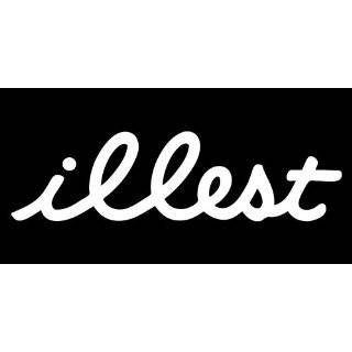 RED   illest clothing sticker fatlace jdm import tuner decal