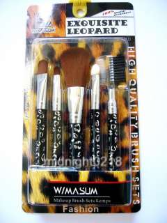set of 5pcs black high quality makeup brush  