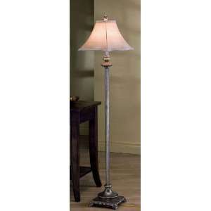  Floor Lamp with Decorative Accents in Antique Gold Finish 