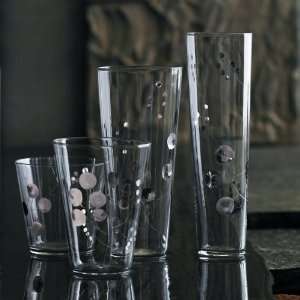  Platinum Berry Hand painted Glasses: Kitchen & Dining