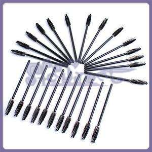 25 black disposable Mascara wand appliators brush set  