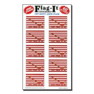  First Navy Jack Historical Stickers Toys & Games