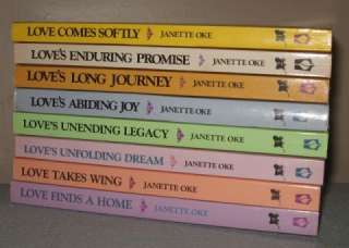 Complete LOVE COMES SOFTLY Series ~ Janette Oke ~ 1 8 Matching PB Set 