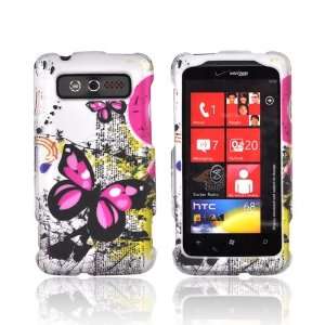   Silver Rubberized Hard Plastic Case Cover For HTC Trophy: Electronics