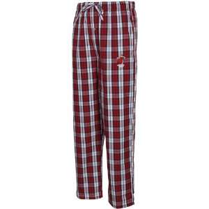   Heat Deep Red Plaid Historic Pajama Pants (Small): Sports & Outdoors