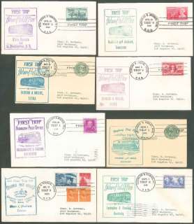 HIGHWAY POST OFFICE First Trip Covers lot of 40  
