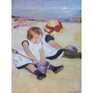  Children Playing On The Beach (Canv)    Print