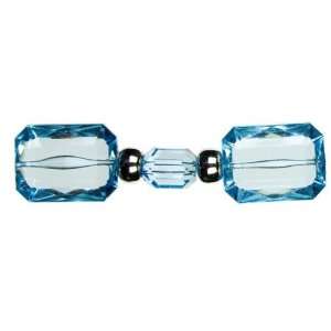  9pc Acrylic Aqua Barrel/rectangle   Jewelry Basics Acrylic 