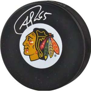  Andrew Shaw Autographed Hockey Puck  Details Chicago 