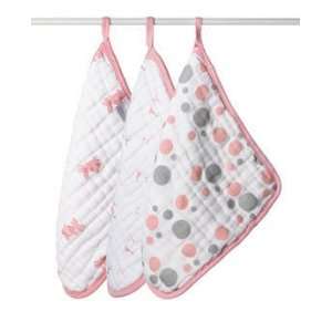  Bathing Beauty Washcloth 3 Pack in Pink 