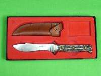 Vintage German Solingen HOFFRITZ Puma Style Small Stag Hunting Knife 