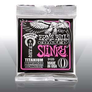   3123 Coated Super Slinky Electric Guitar Strings Musical Instruments