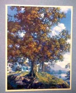 This beautiful Parrish print is titled  PEACEFUL VALLEY . It is the 