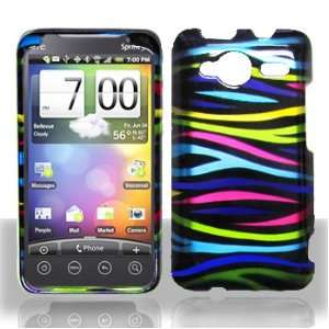  HTC EVO Shift 4G Rainbow Zebra Hard Case Snap on Cover 
