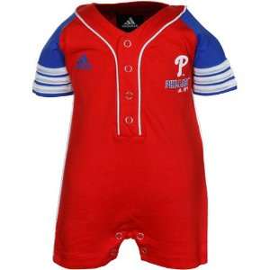  adidas Philadelphia Phillies Infant Red Jersey Romper (3 6 