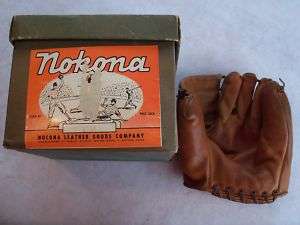 1950s Gene Clough Nokona J116 boxed baseball glove  