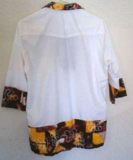 Vintage 70s Lauhala BARK CLOTH Funky Hawaiian Shirt M  