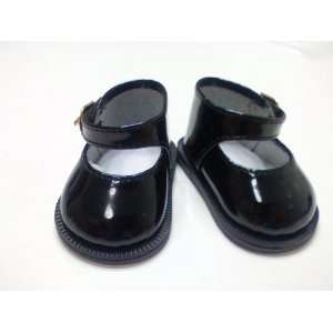  Fits American Girl Doll Black Patent Mary Janes   Fits 18 