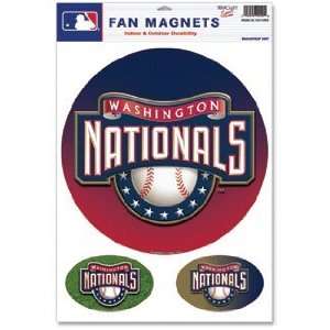  Washington D.C. Nationals Car Magnet Set: Sports 