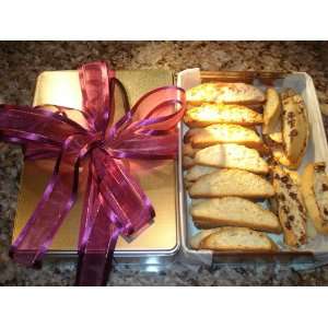 Specialty Italian Biscotti Gift Tin  Grocery & Gourmet 
