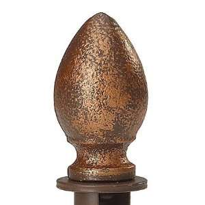  Cobblestone Boutique Teardrop Finial With Round Fitting 