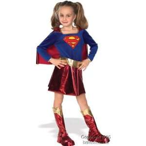  Kids Super Girl Costume (Size:Small 4 6): Toys & Games