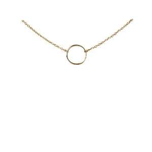  Dogeared Large Smooth Karma Gold Dipped Necklace   18 