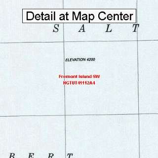  Map   Fremont Island SW, Utah (Folded/Waterproof)