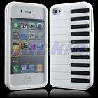 High Quality for iPhone 4 4G 4S Piano Soft Rubber Skin Case Cover Hot 