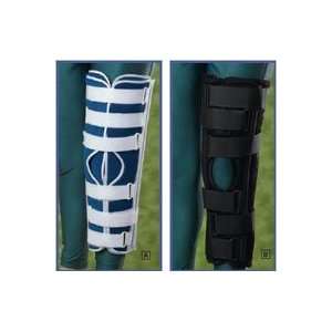 ORT2411024 Immobilizer Knee Deluxe Tri Panel Blue Canvas 24 Universal 