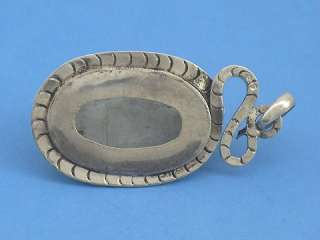 P431 Sterling Silver Snake Moonstone Pendant Nepal Made  