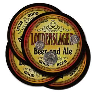 LOUDENSLAGER Beer Coasters Fathers Day Gift for Dad  