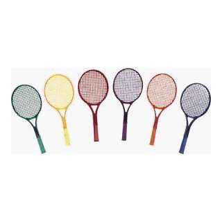   Paddle Games   Set Of Six Junior Tennis Rackets   1 Ea. Color   Set