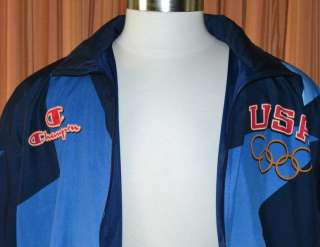 USA OLYMPICS 1996 VINTAGE CHAMPION AT&T ATHLETIC WINDBREAKER JACKET 