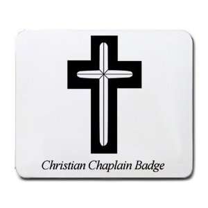  Christian Chaplain Badge Mouse Pad
