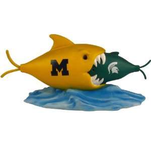  Michigan Wolverines Rival Fish Figurine