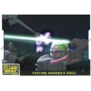   Clone Wars Animation Cel Card Testing Ahsokas Skill #5: Toys & Games
