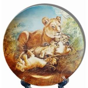  A Watchful Eye Lion Cub Collectors Plate from the Signs 