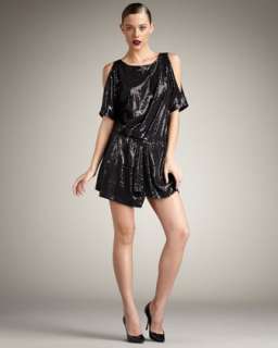 Black Sequined Dress  Neiman Marcus