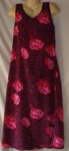 Womens Expressions Pink Tropical Print Dress Size 12  