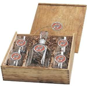  Oklahoma State University Capitol Glass Decanter Boxed Set 
