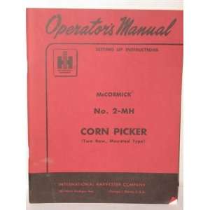   Picker operators manual & setting up instructions: International