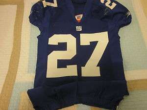 2008 New York Giants NFL Football Game Used Jersey #27 Brandon Jacobs 