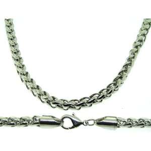   Necklace   Silver Plated   Mens   6mm, 24, Hip Hop Bling: Jewelry
