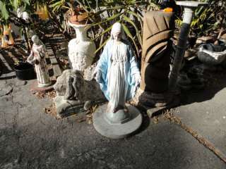 Vintage Mary Mother of Jesus Concrete Statue  