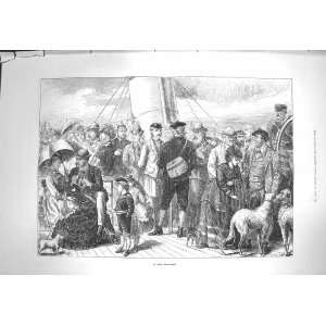  1871 Ship Highlands Scotland People Dogs Children