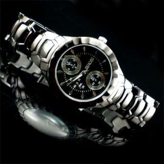 Hot Trendy SINOBI Brand Mens Black Paint Wrist Watch  