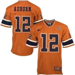 Auburn Tigers #12 Orange All Time Jersey  Sports 