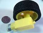 smart car robot plastic tire wheel dc gear motor for